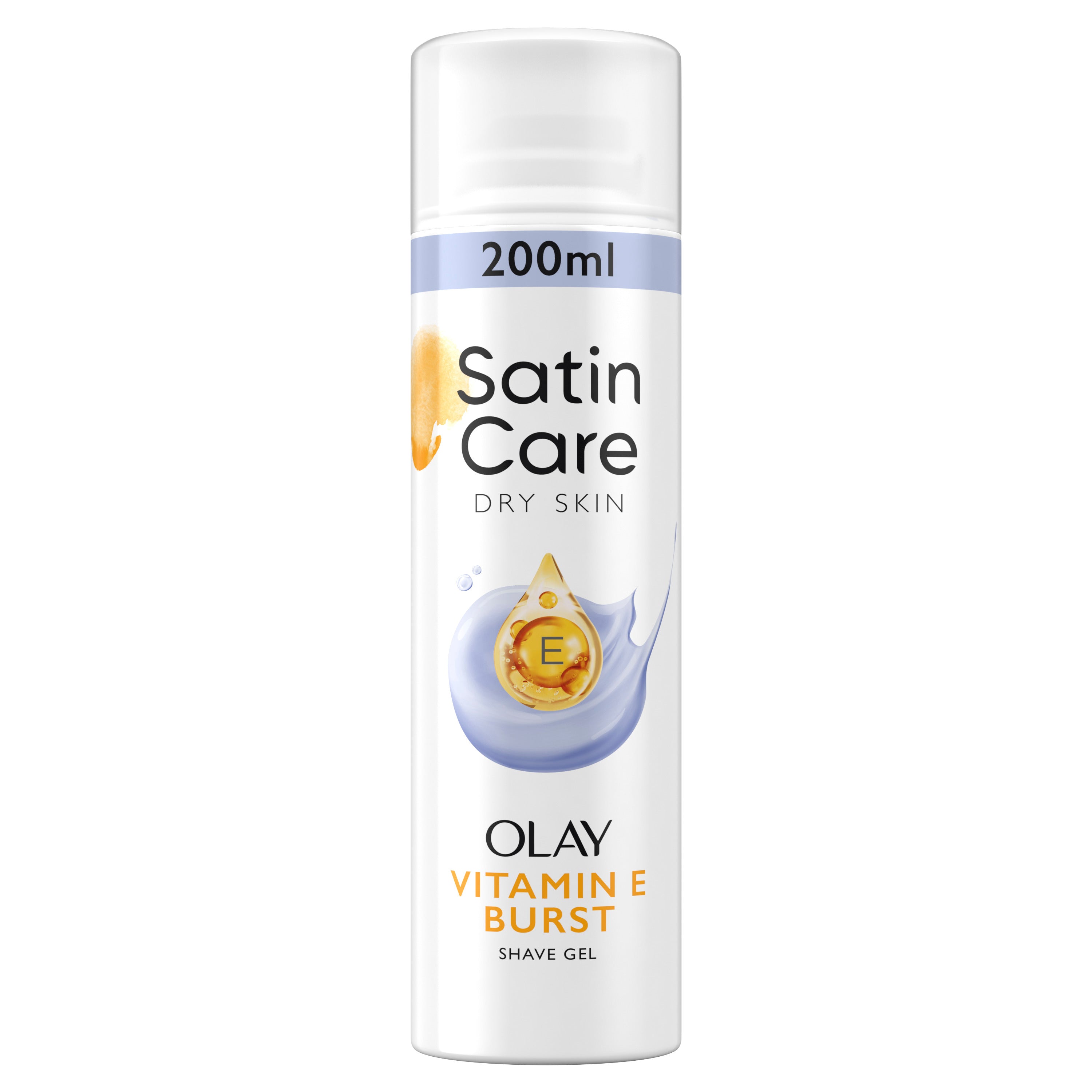 Satin Care Shaving Gel for Dry Skin with Olay & Vitamin E - 200ml