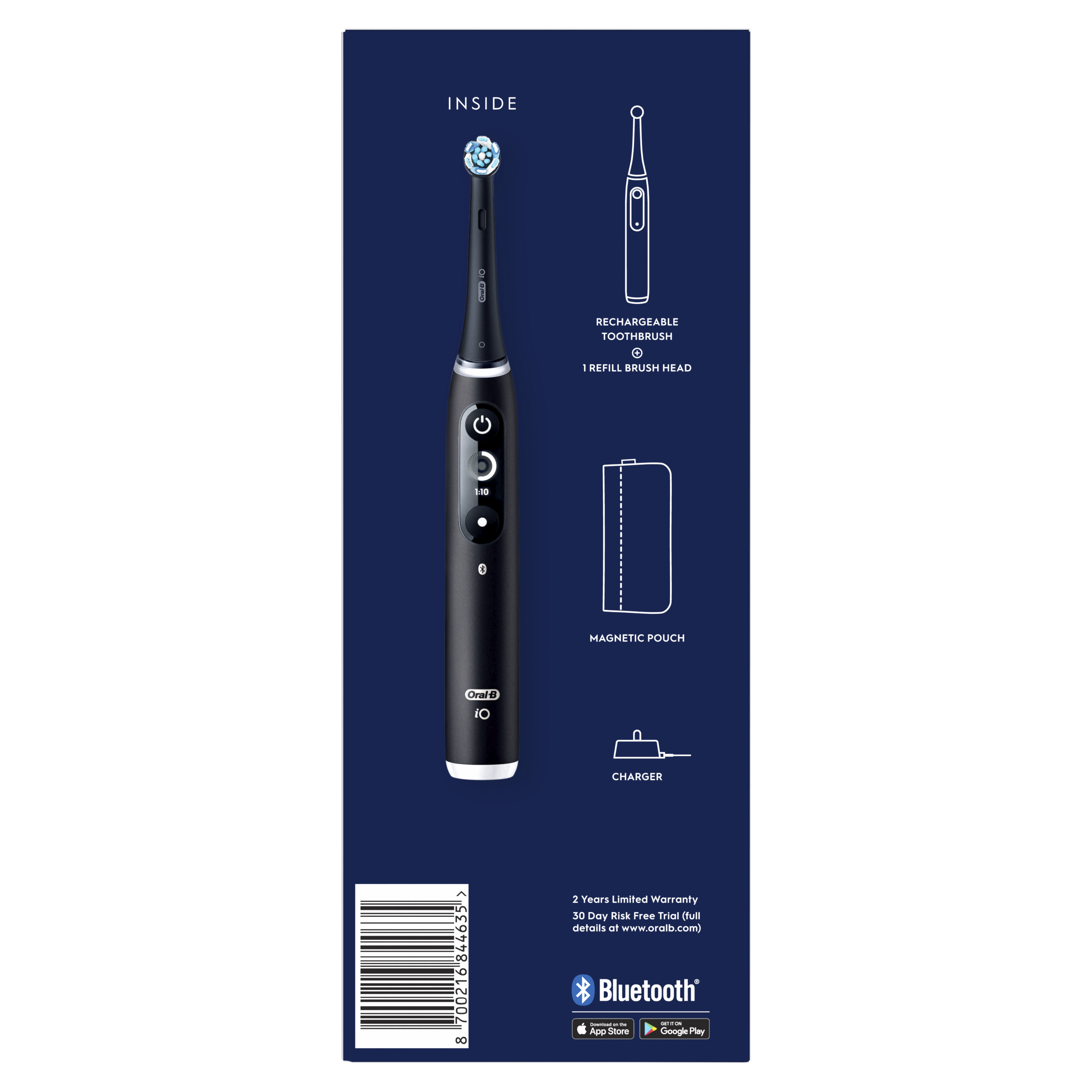 Oral-B iO6 Electric Toothbrush with Revolutionary Magnetic Technology and Micro Vibrations - Black Lava Special Edition