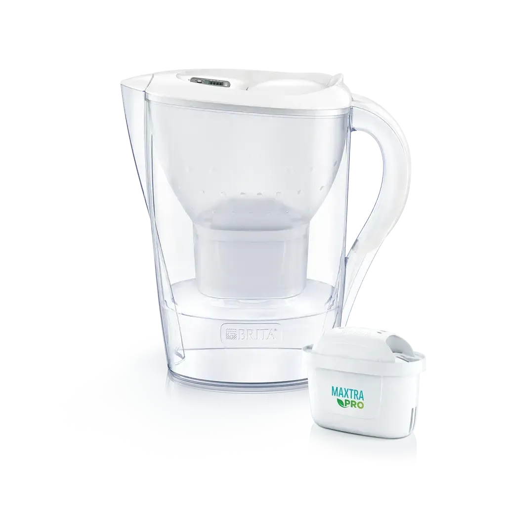 Brita Marella MAXTRA Pro Water Filter Jug - MicroFlow Technology - 2.4L - White - Healthxpress.ie