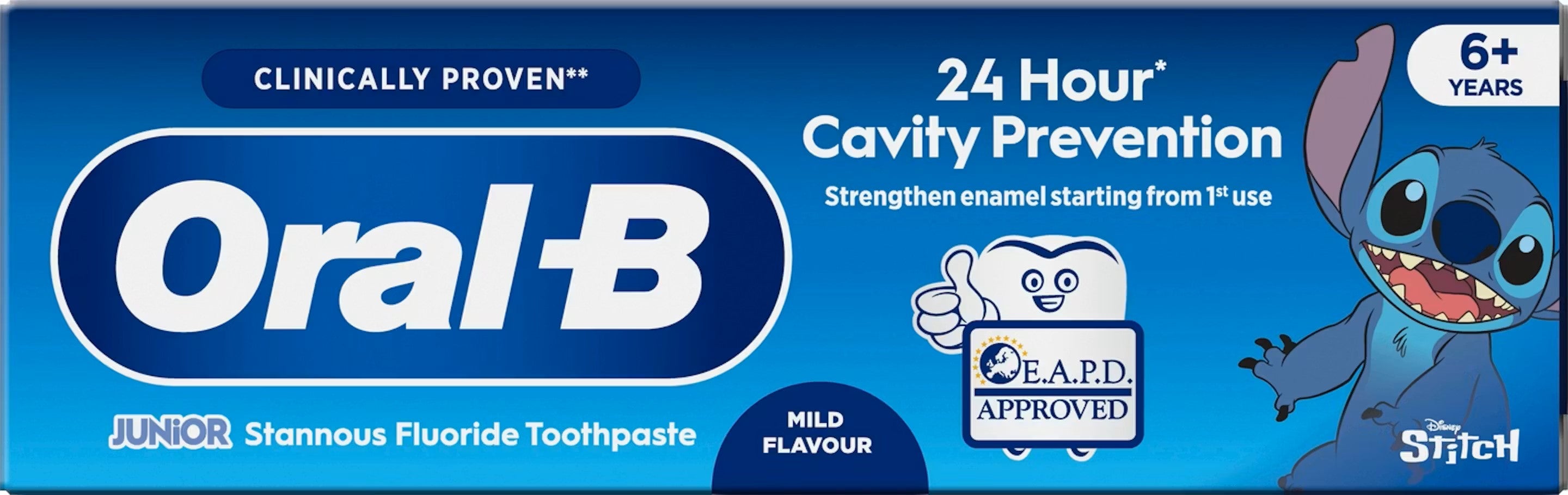 Oral B Pro Junior 6-12 Years Toothpaste 75ml - Mild Flavour - Early Cavity Protection