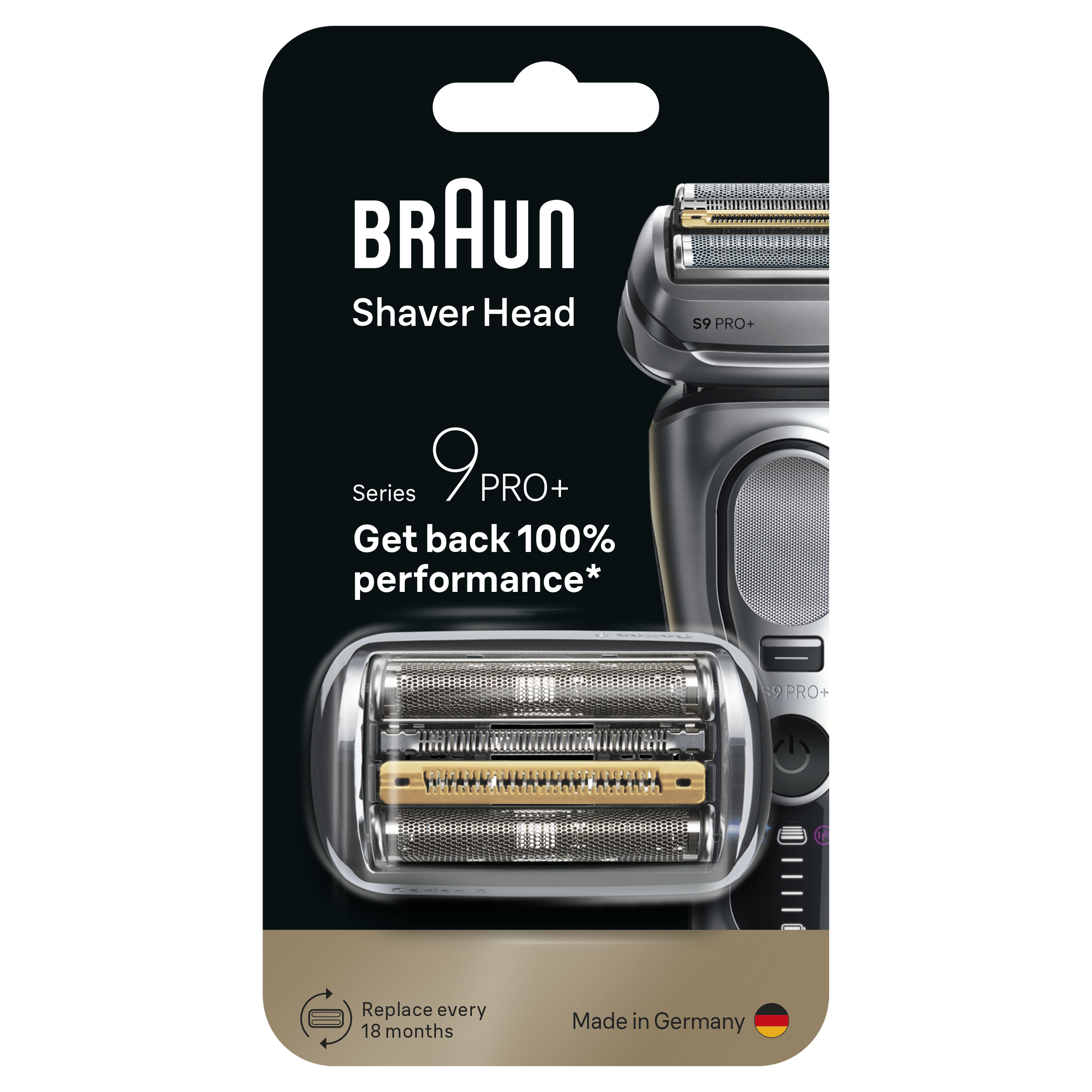 Braun 96M Series 9 PRO+ Electric Shaver Replacement Head, Compatible With Series 9 Shavers - Made In Germany