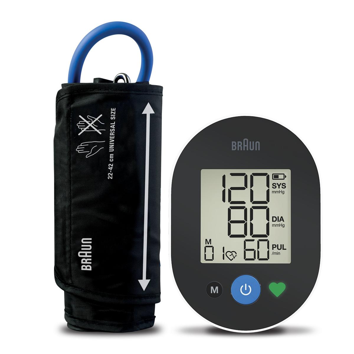 Braun BUA4050EU ExactFit 2 Automatic Blood Pressure Monitor, 22-42cm Cuff with Irregular Heart Beat Detection - Healthxpress.ie