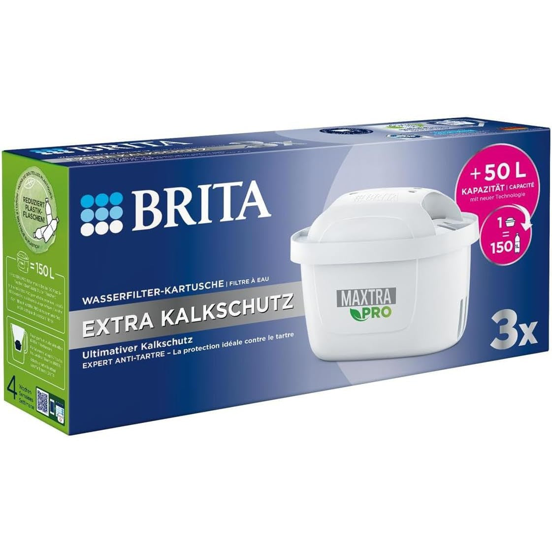 BRITA Maxtra Pro All-In-1 Water Filter Cartridge, Pack of 3