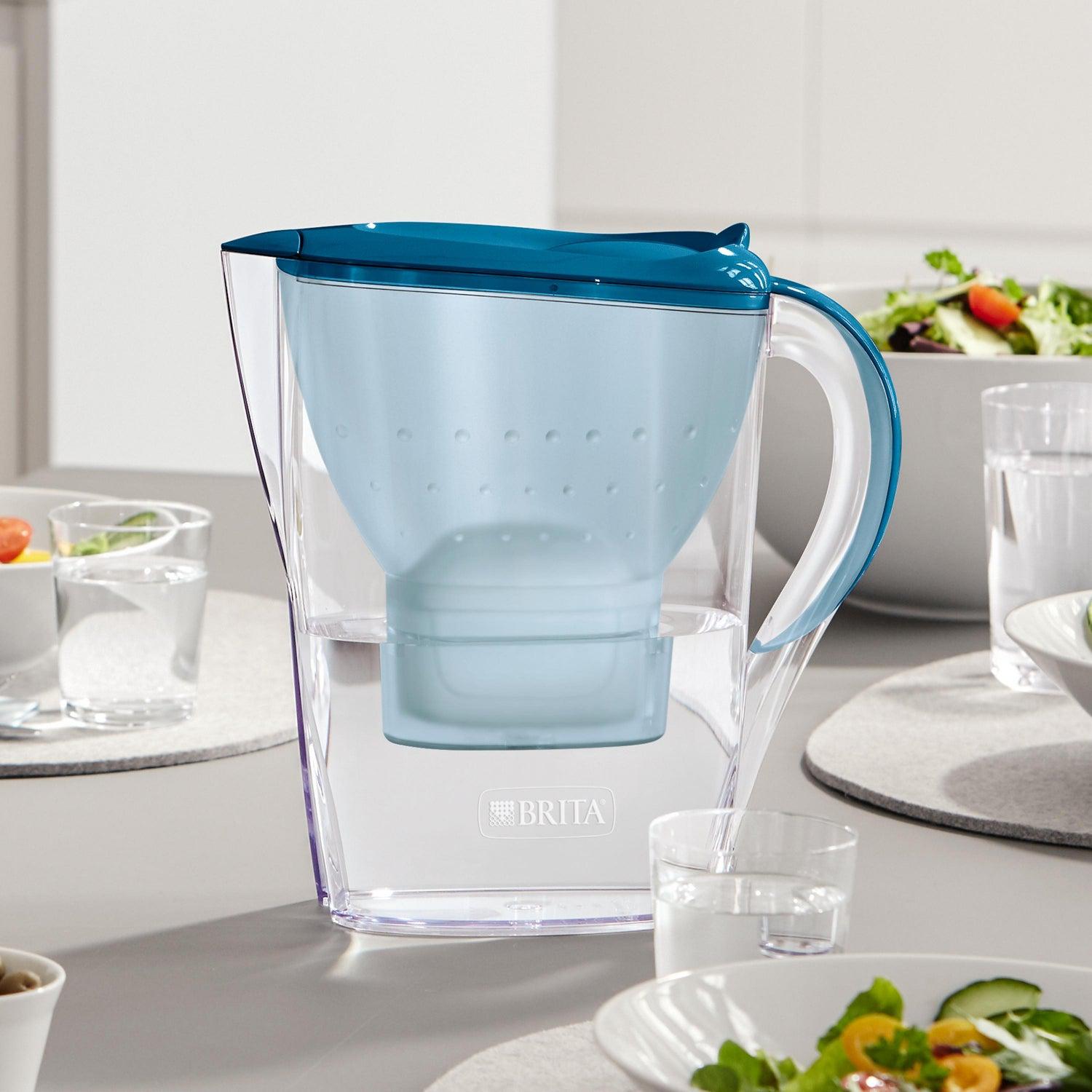 BRITA Marella Water Filter Jug with Maxtra Pro Blue 2.4l with 2 Cartridge Refills