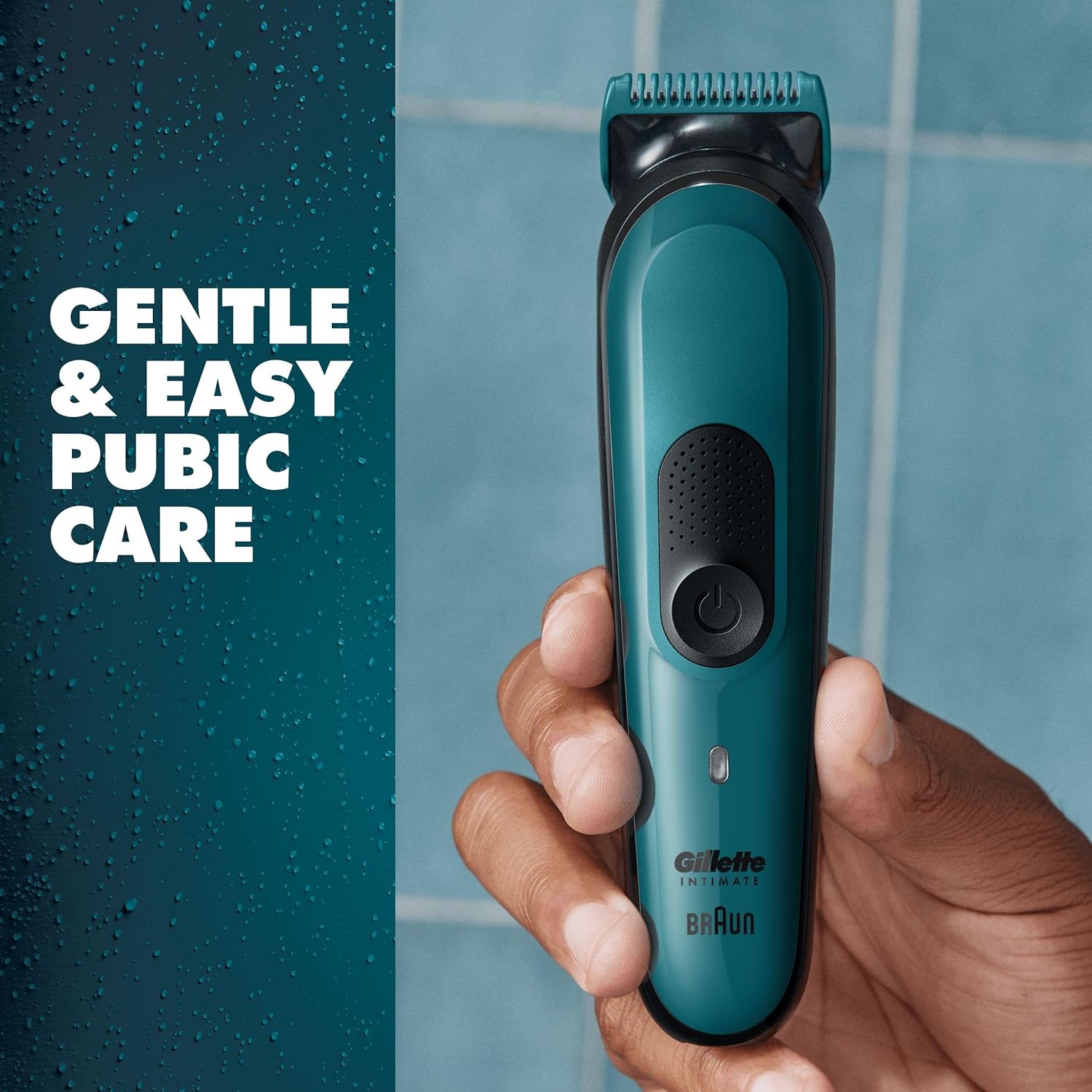 Gillette Intimate i3 Men’s Trimmer , SkinFirst Pubic Hair Trimmer for Men, Waterproof, Cordless - Wet & Dry