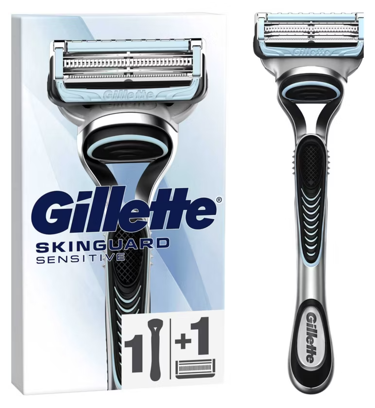 Gillette SkinGuard Sensitive Men’s Razor, 1 Handle, 1 Blade Refill