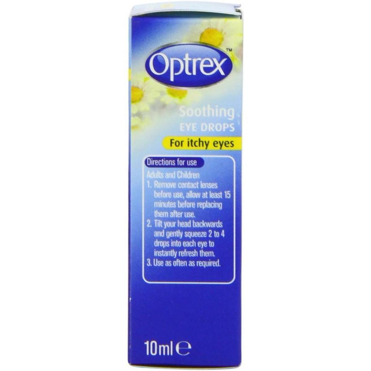 Optrex Soothing Drops Itchy Eyes Pollen Allergy Relief 10ml - Healthxpress.ie