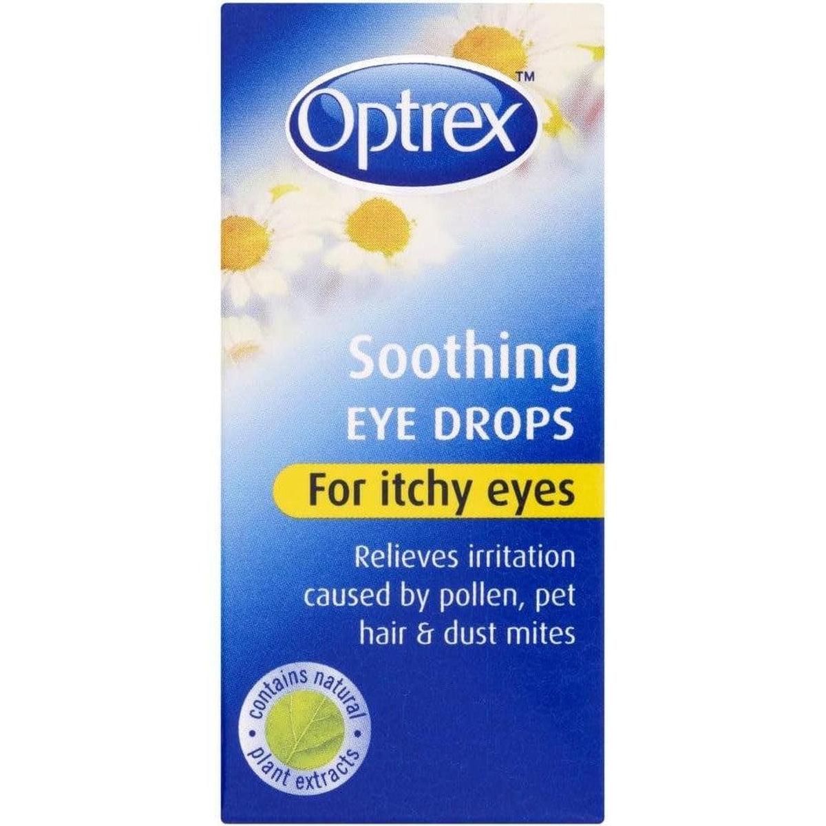 Optrex Soothing Drops Itchy Eyes Pollen Allergy Relief 10ml - Healthxpress.ie
