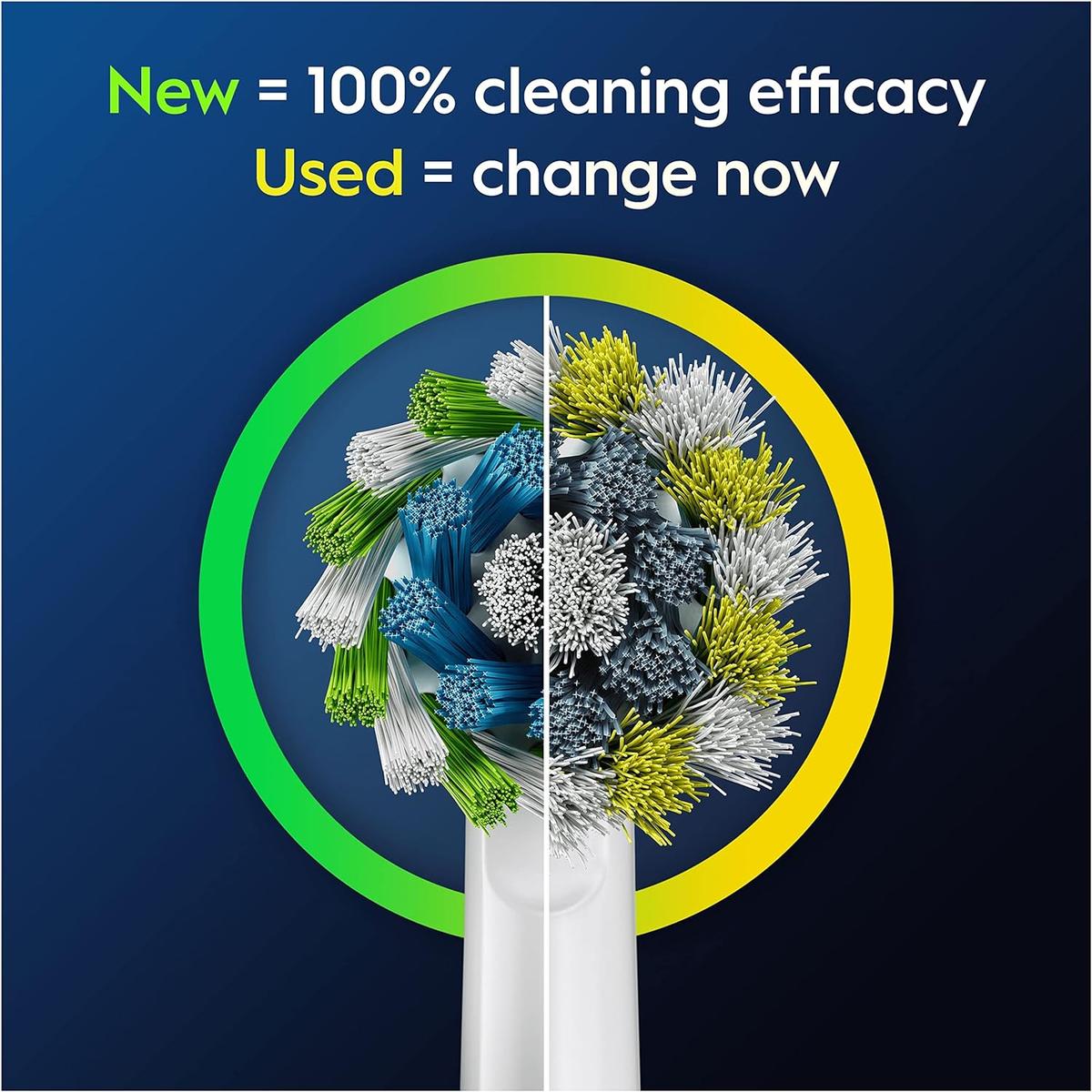 Oral-B Pro Cross Action 10pk EB50RX-10 Electric Toothbrush Head Plaque Removal, White - Healthxpress.ie