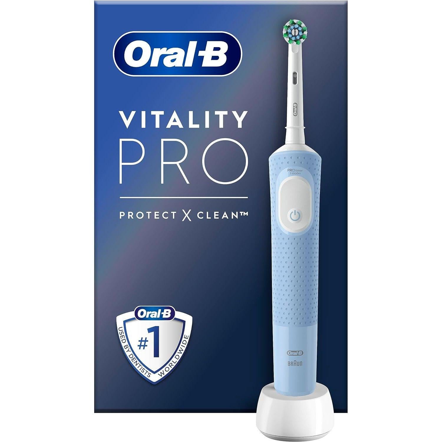 Oral-B Vitality Pro Electric Toothbrush with 1 x Crossaction Brush Head - Blue