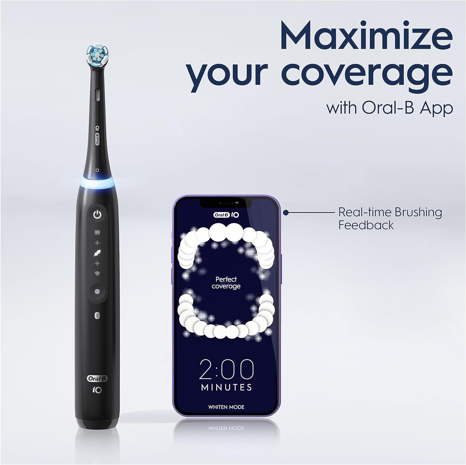 Oral-B iO 5 Electric Toothbrush, with Revolutionary Magnetic Technology - Matt Black
