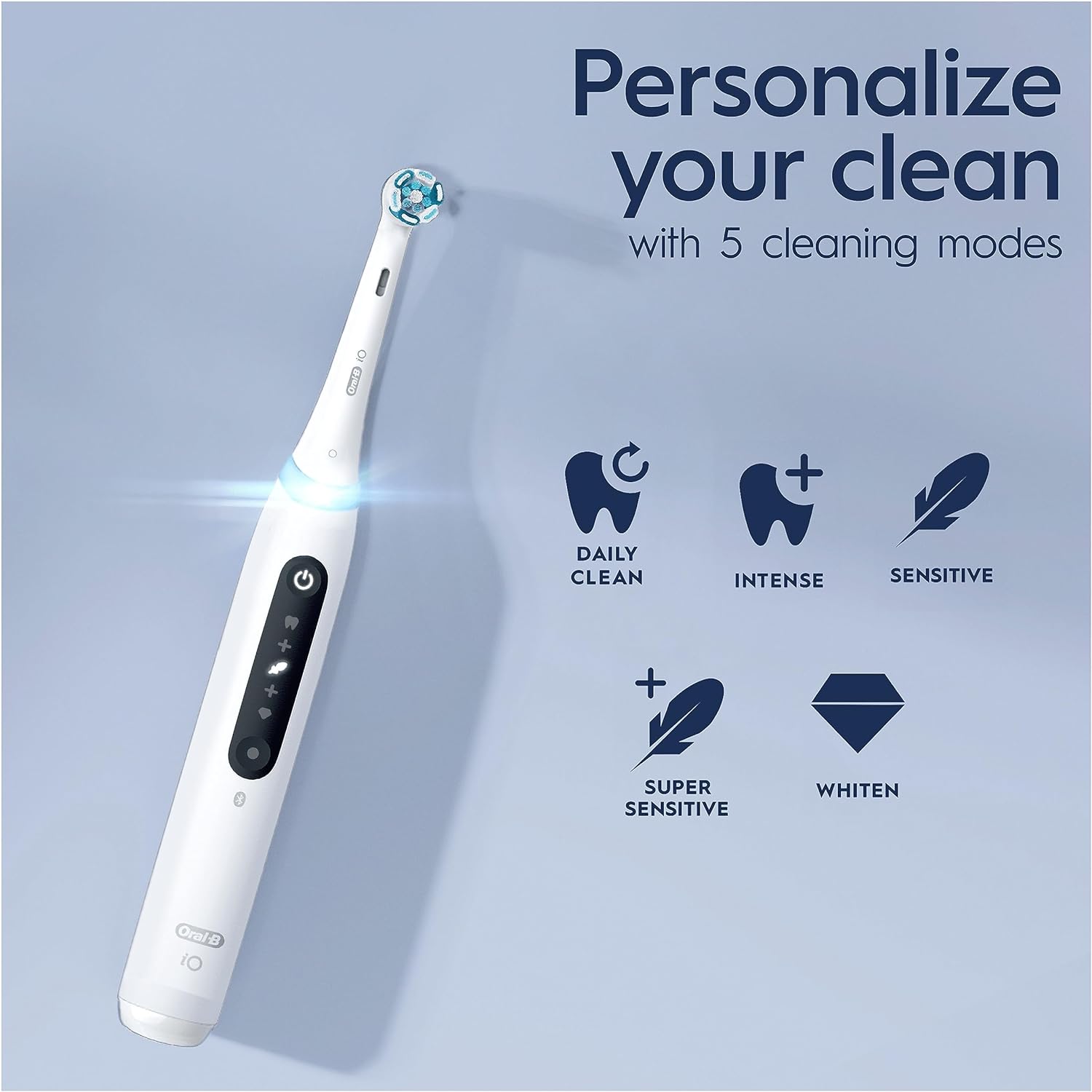 Oral-B iO 5 Electric Toothbrush, with Revolutionary Magnetic Technology - White
