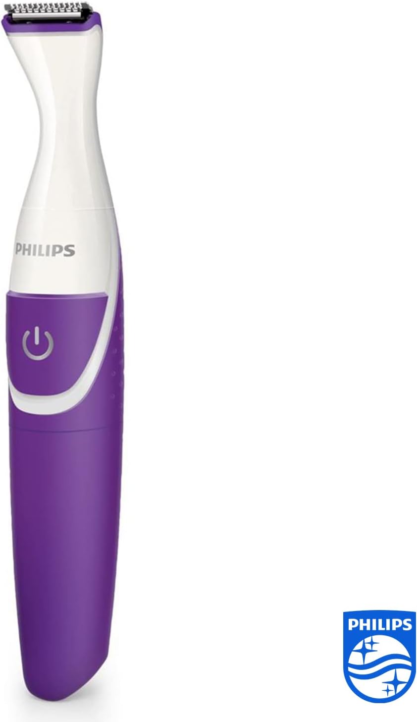 Philips BikiniGenie BRT383/15 - Handy Bikini Trimmer for Trimming, Shaving and Styling The Bikini Zone with Comb attachments and Shaving Heads - for Effortless Hair Removal