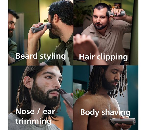 PHILIPS Series 5000 10-in-1 MG5920/15 Wet & Dry Multi Grooming Trimmer - Silver