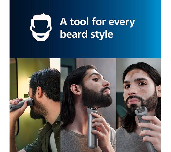 PHILIPS Series 5000 10-in-1 MG5920/15 Wet & Dry Multi Grooming Trimmer - Silver