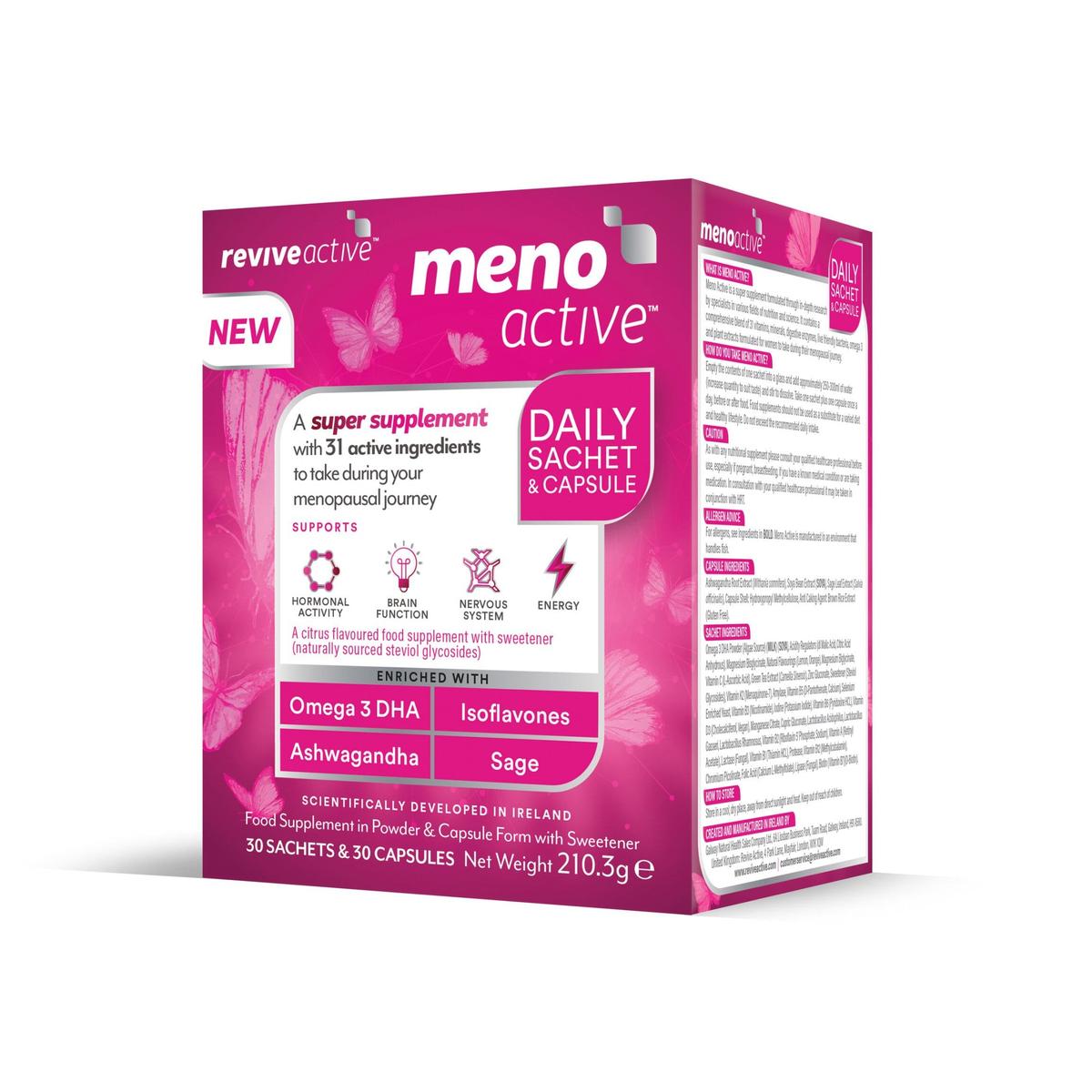 Revive Active Meno Active Menopause Supplements for Women 30 Day Pack - Healthxpress.ie