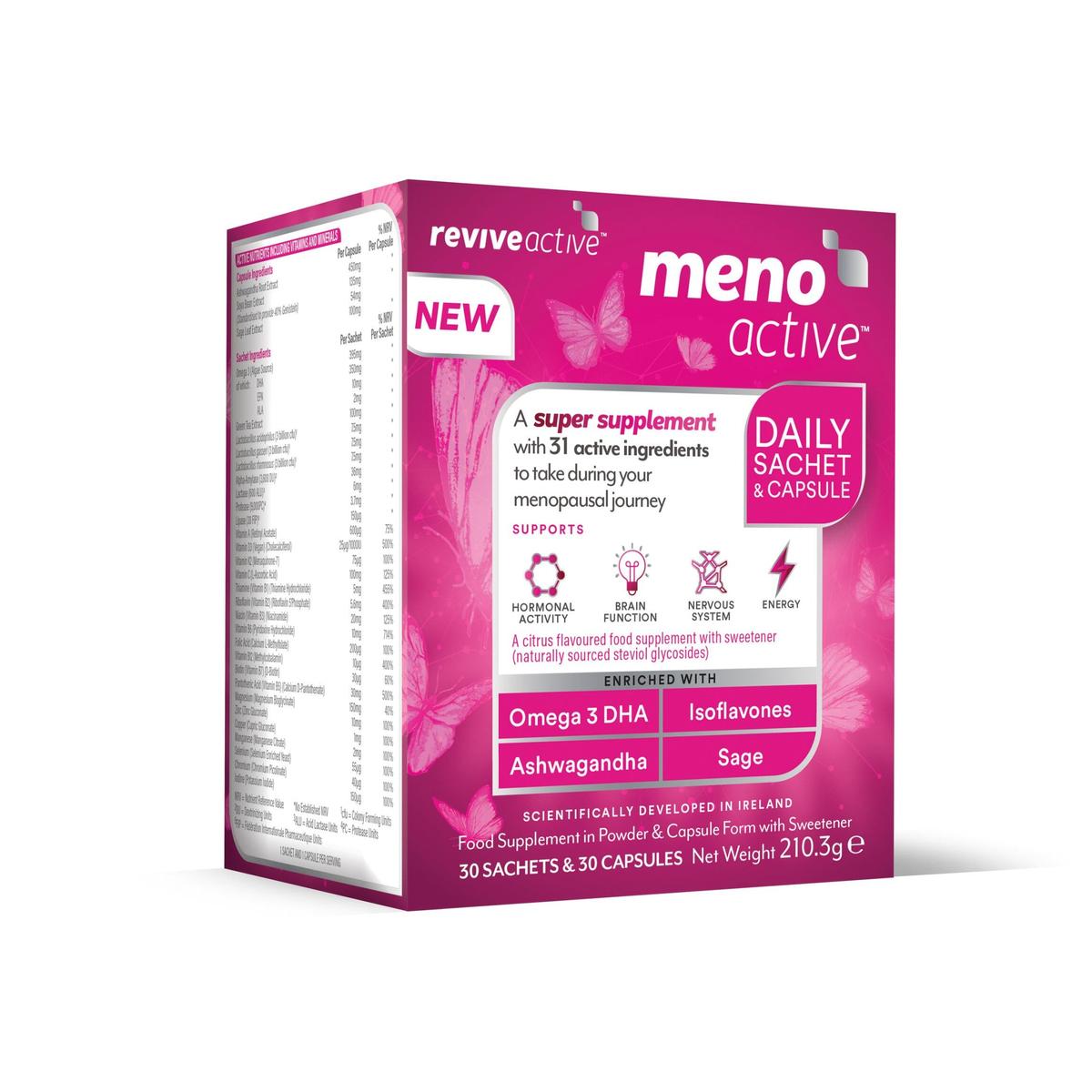 Revive Active Meno Active Menopause Supplements for Women 30 Day Pack - Healthxpress.ie