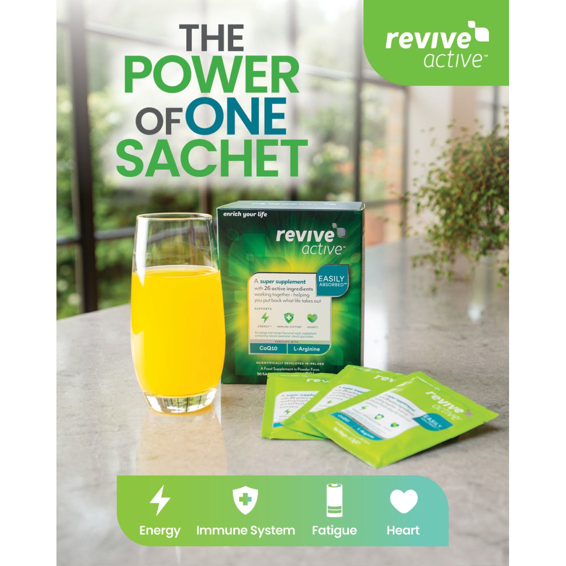 Revive Active Orange & Mango Multivitamin Super Supplement 30 day pack