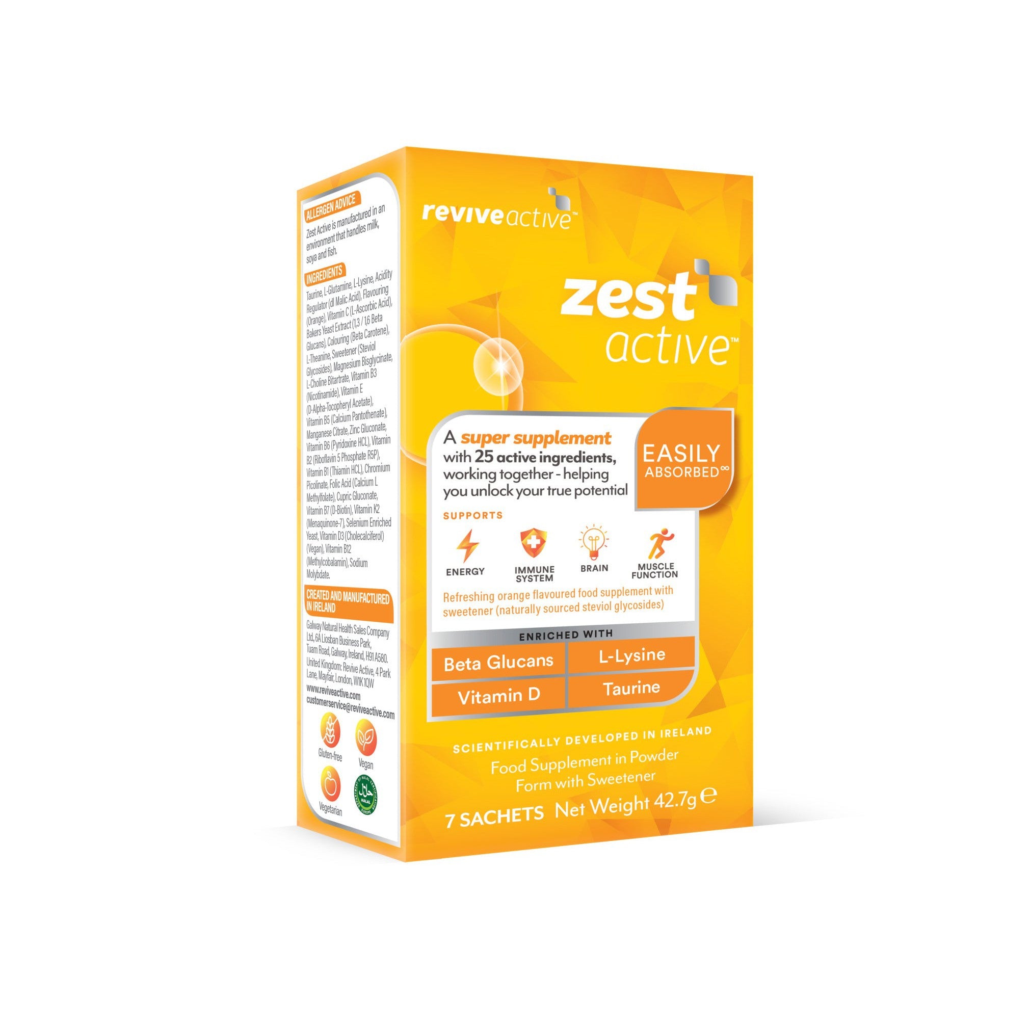 Revive Active Super Supplement Zest Active 7 day pack