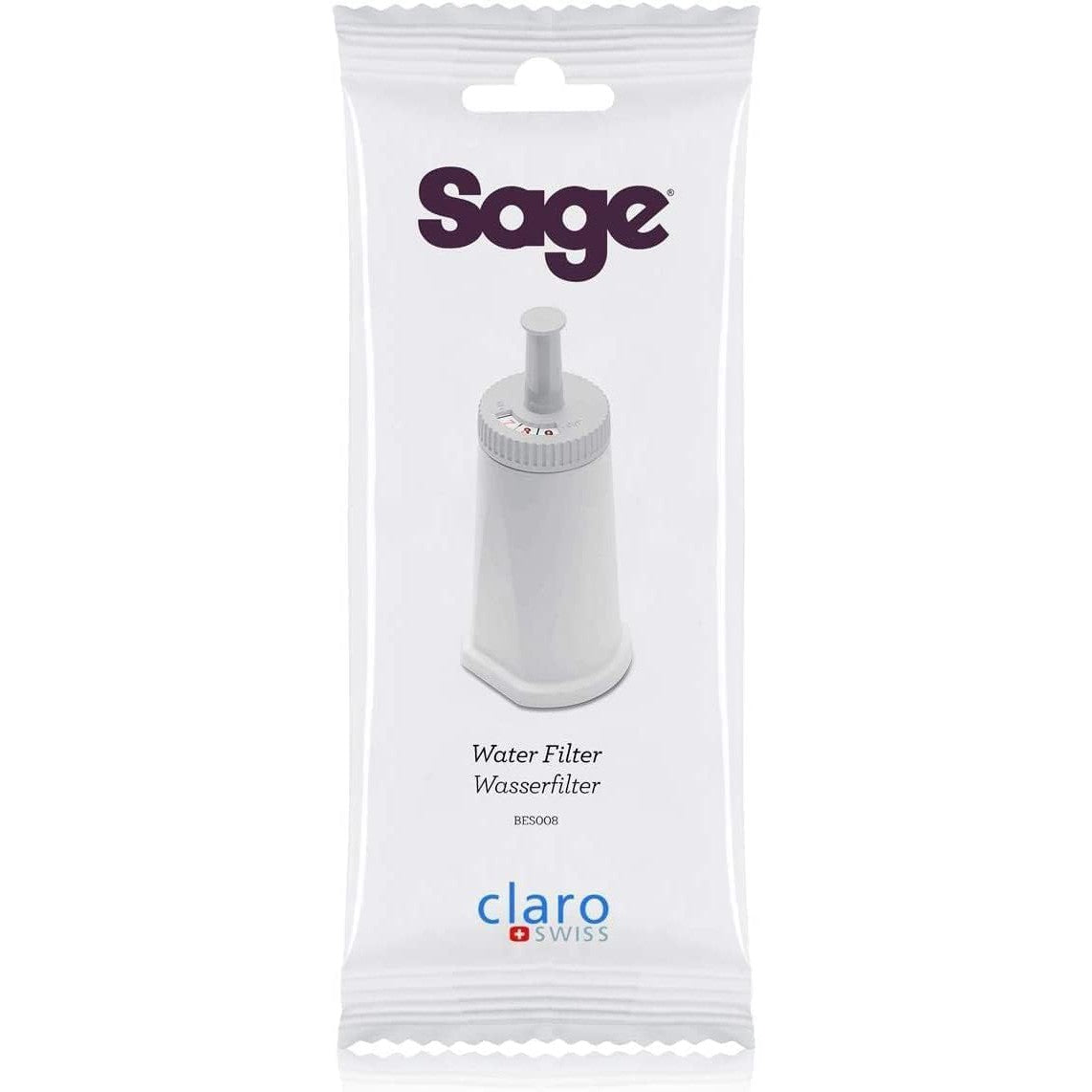 Sage ClaroSwiss Coffee Machine Water Filter White