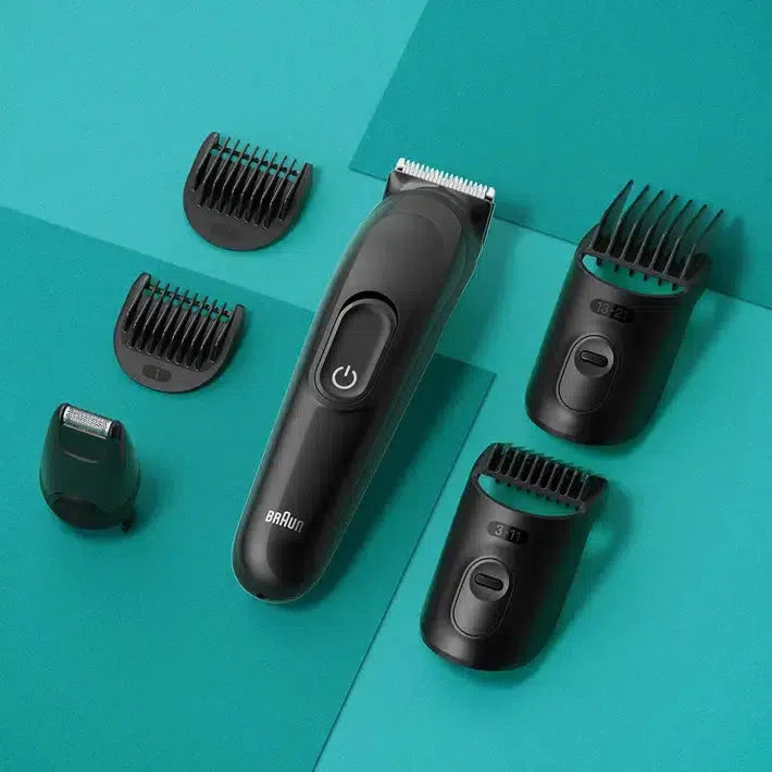 Braun 6-in-1 Style Kit Series 3 MGK3410 Beard & Hair Styling . With 50min Runtime, Black