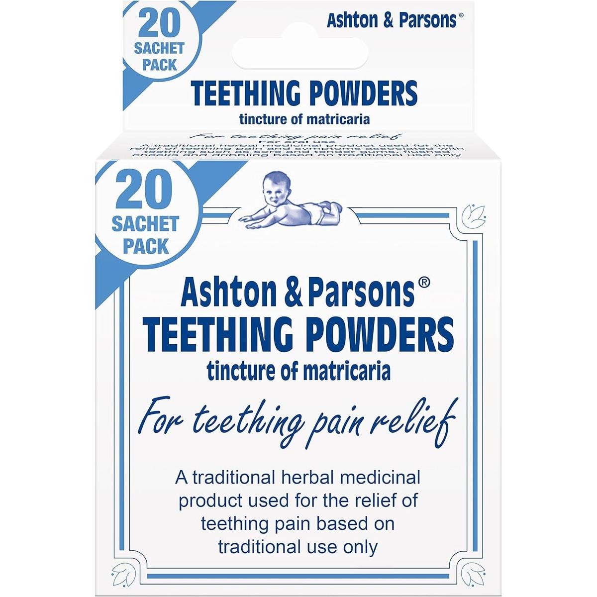 Ashton & Parsons Teething Powders for Babies From 3 Months+ 20 Pack - Healthxpress.ie