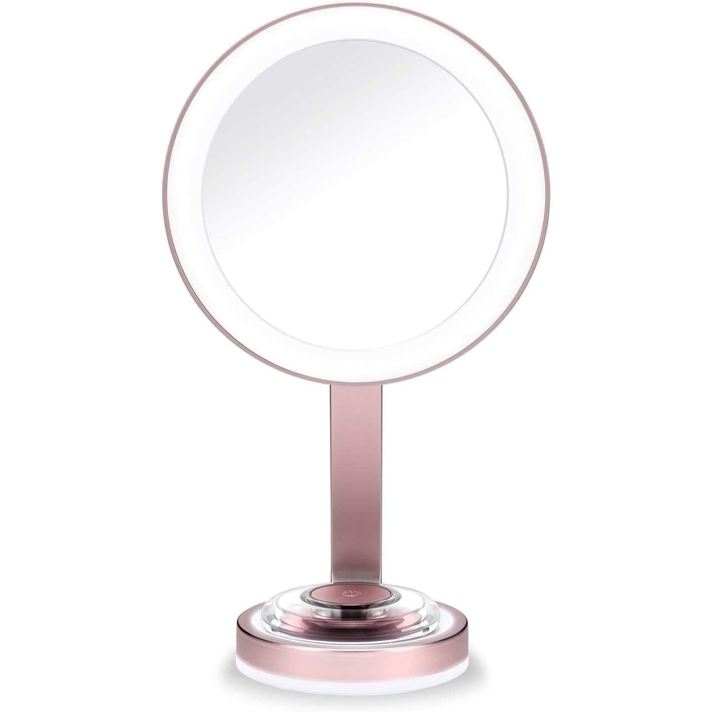 BaByliss Reflections illuminating Ultra Slim Beauty Mirror, Rose Gold