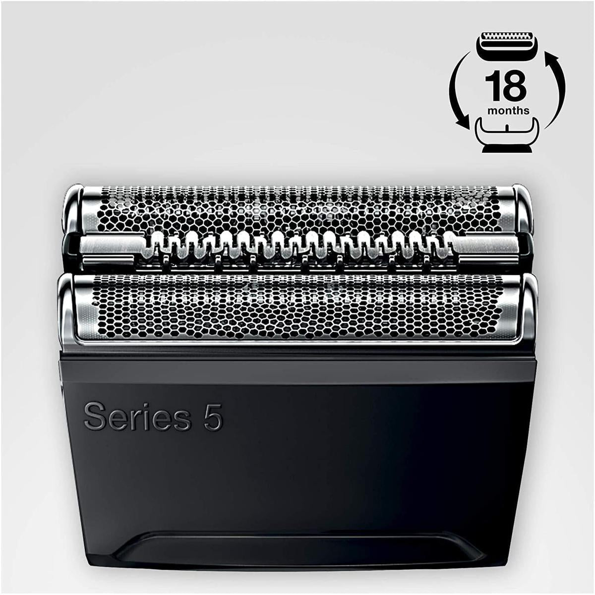 Braun 52B Black Replacement Foil and Cutter Cassette -Compatible with Newer Series 5 Shavers - Made In Germany - Healthxpress.ie