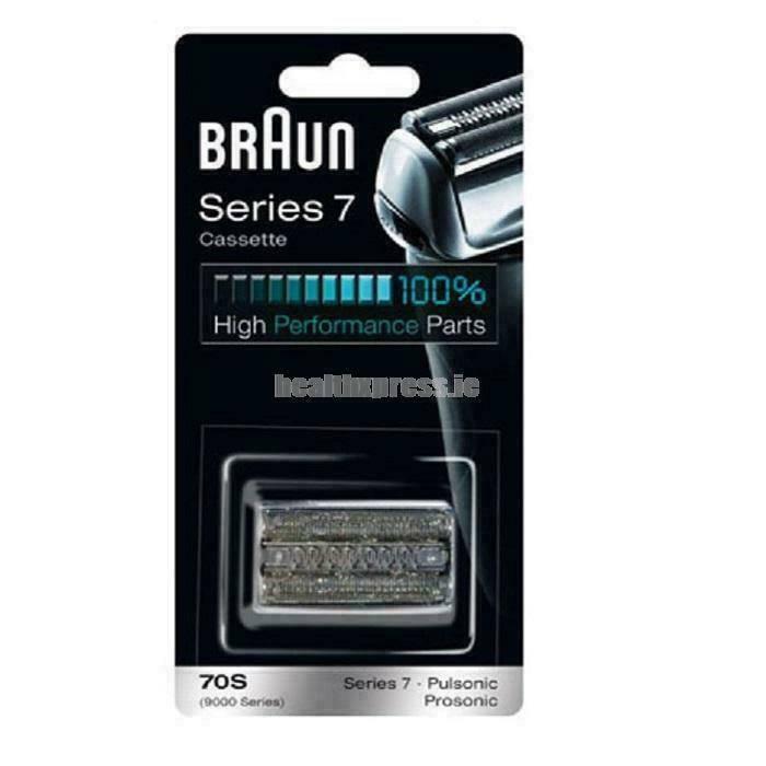 Braun 70S Replacement Foil and Cutter Cassette Silver, Compatible with Older Series 7 Shavers - Healthxpress.ie