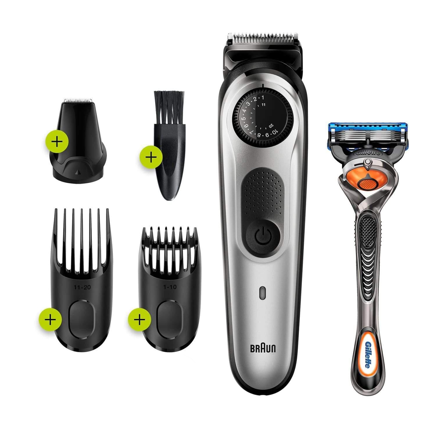 Braun BT5260 Men's Beard Trimmer w/ Gillette ProGlide Razor and 3 Attachments