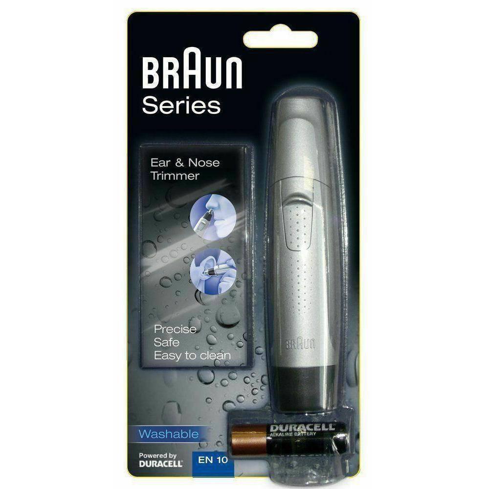 Braun Ear and Nose Trimmer EN10 - Safe & Accurate Hair Removal - Fully Washable