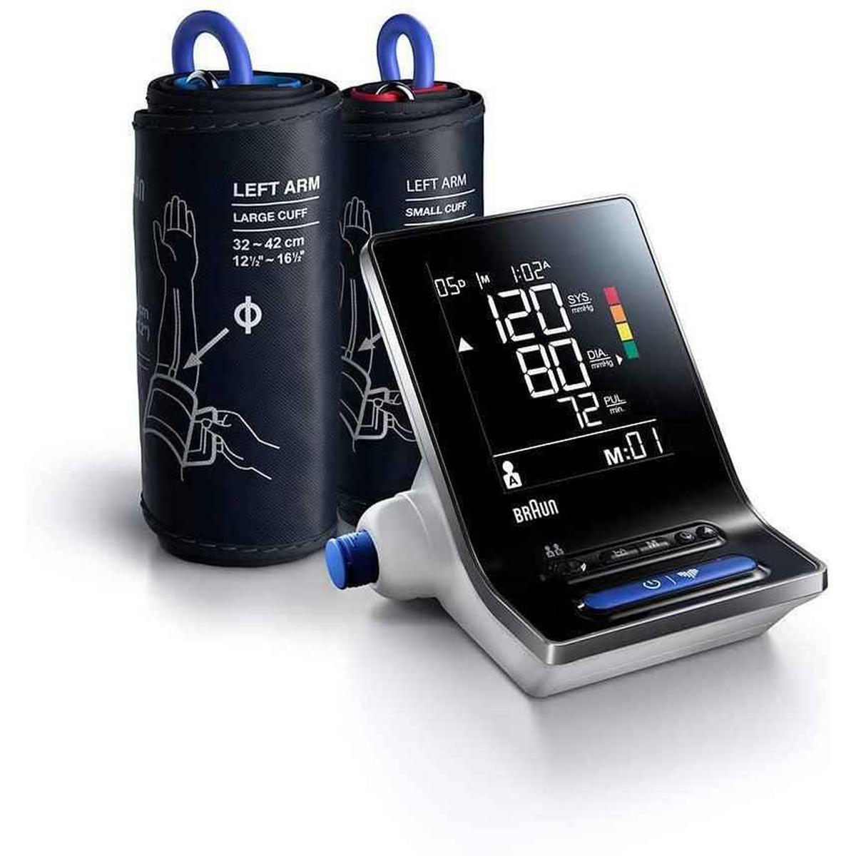 Braun ExactFit 3- BUA6150WE Upper Arm Blood Pressure Monitor with 2 Cuff Sizes, Clinically Proven