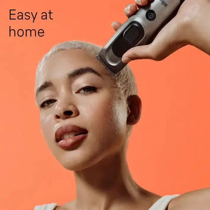 Braun Hair Clipper Series 7 HC7390 with 17 Length Settings, 2 combs, Charging Stand & Pouch
