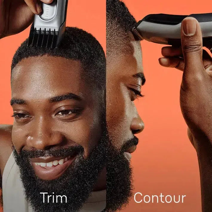 Braun Hair Clipper Series 7 HC7390 with 17 Length Settings, 2 combs, Charging Stand & Pouch