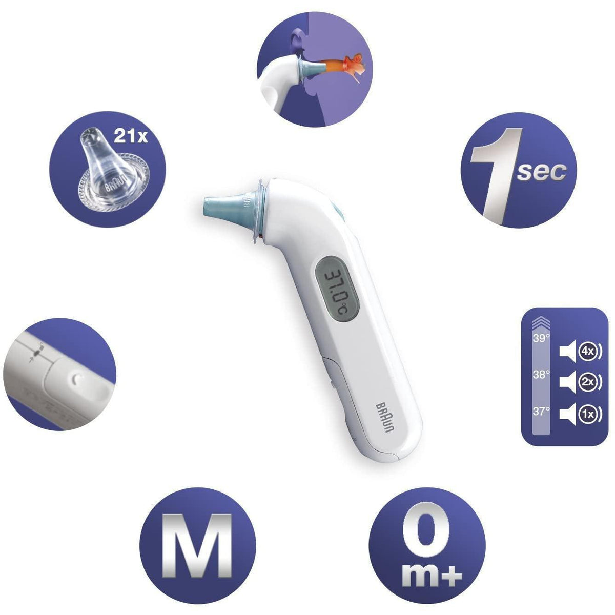 Braun IRT3030 ThermoScan 3 Infrared Ear Thermometer - Healthxpress.ie