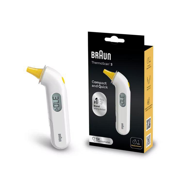 Braun ThermoScan 3 High Speed Compact Ear Thermometer, 1 ct - Fry's Food  Stores