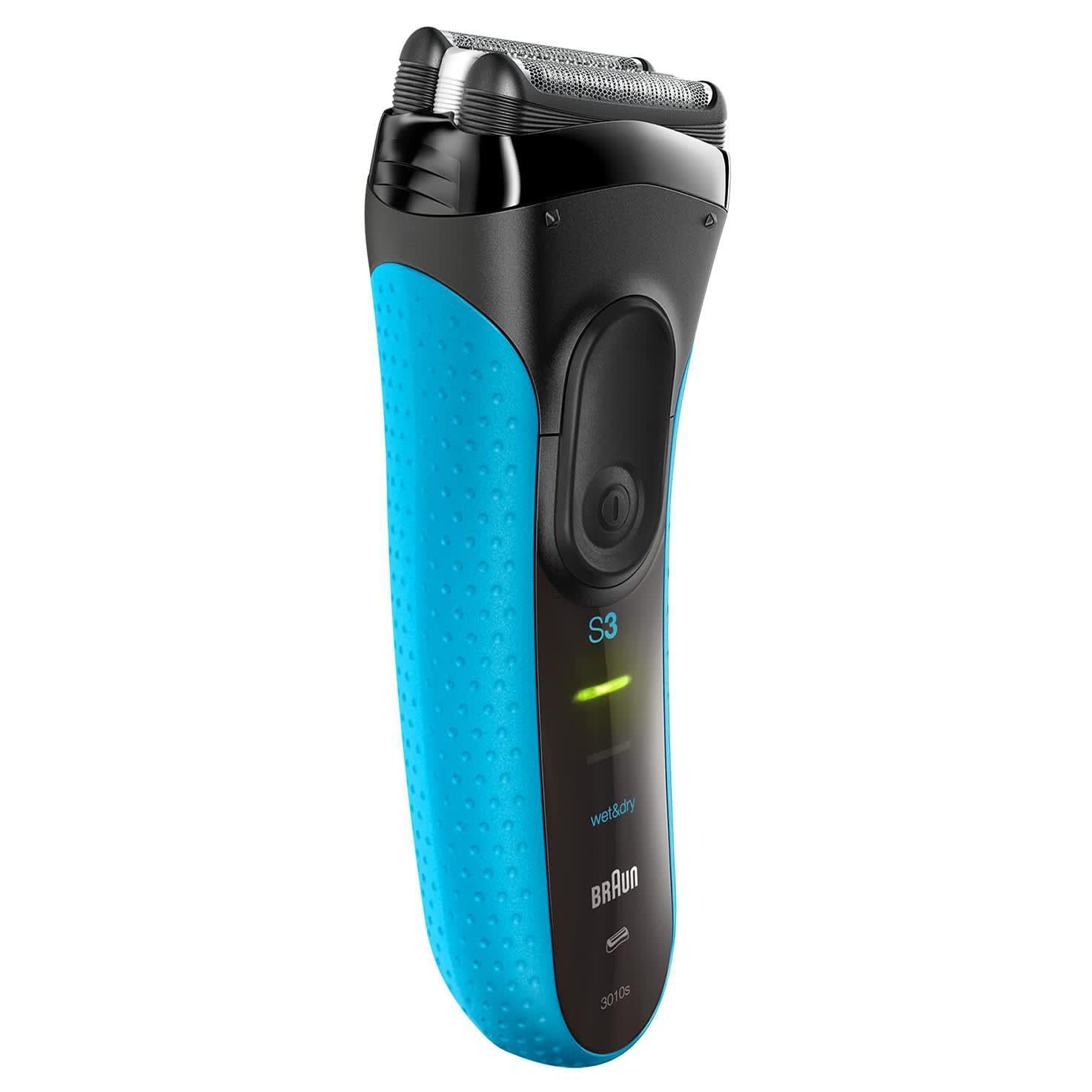 Braun Men's Series 3 ProSkin 3010s Wet and Dry Electric Shaver - Black/Blue