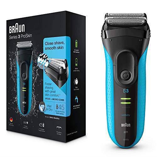 Braun Men's Series 3 ProSkin 3040s Wet & Dry Shaver with Protection Cap - Blue