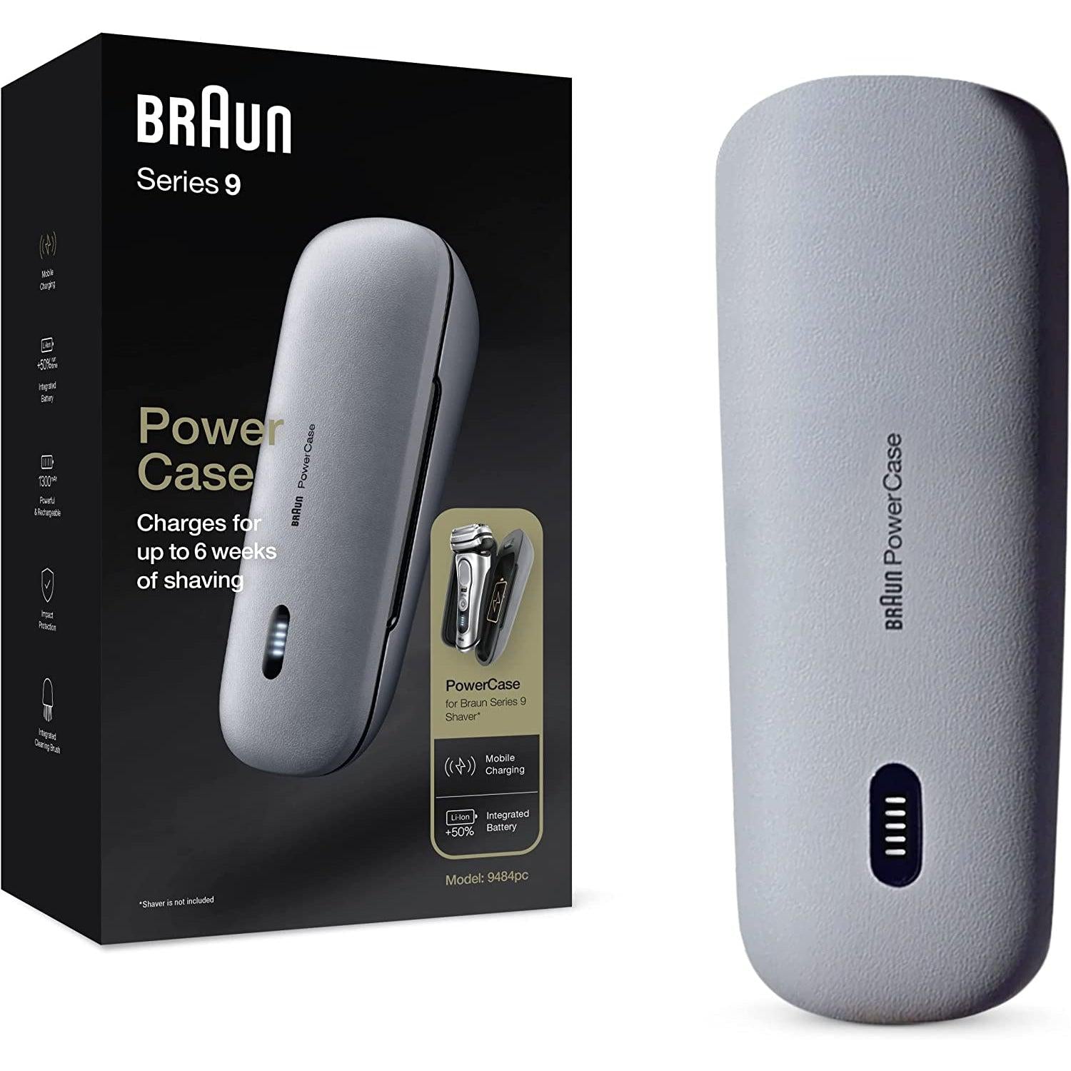 Braun PowerCase, Electric Shaver Charging Case, Compatible with Braun