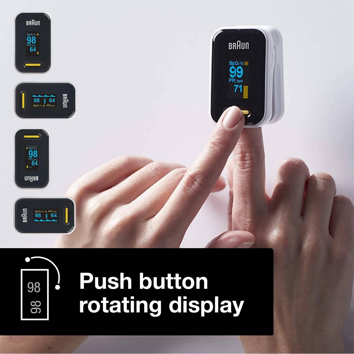 Braun Pulse Oximeter for Adults and Children 12+, with Clinically Validated Accuracy - Healthxpress.ie
