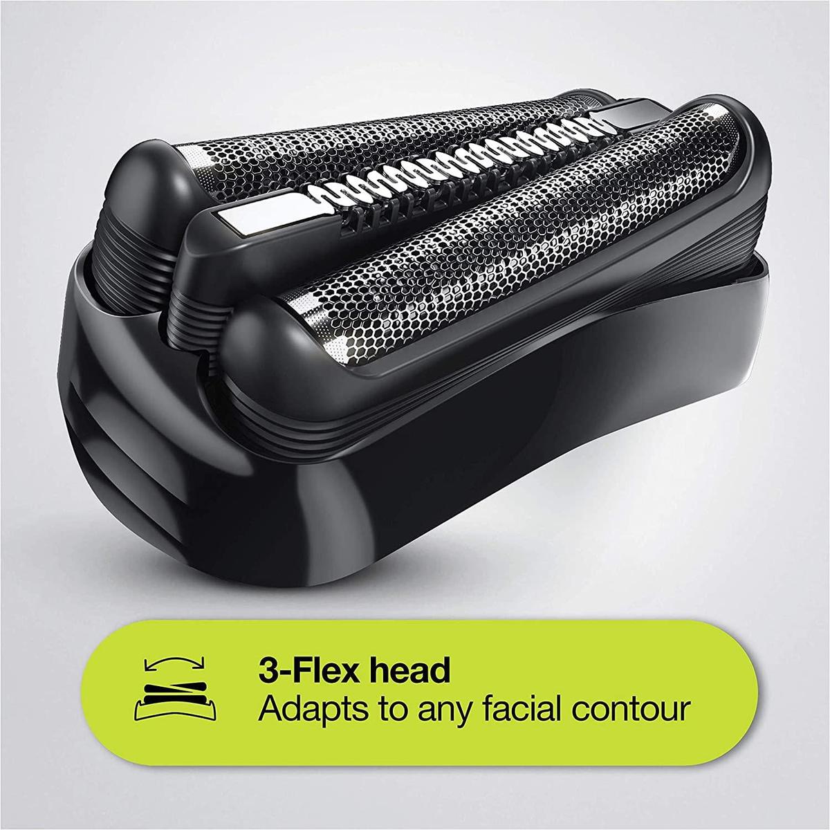 Braun Series 3 310BT - 3-in-1 Electric Shaver, Beard Trimmer with 5 Comb Attachments, Wet & Dry Black/Blue - Healthxpress.ie