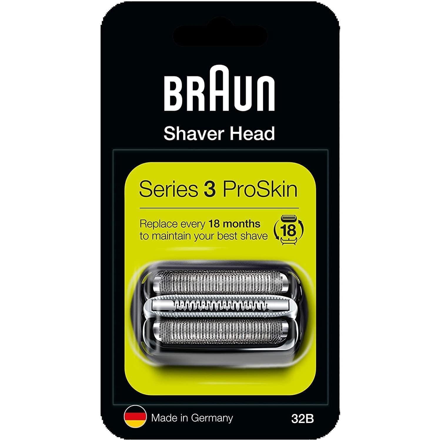 Braun Series 5 53B Electric Shaver Head, Black – Designed for Series 5 and  Series 6 shavers (new generation)