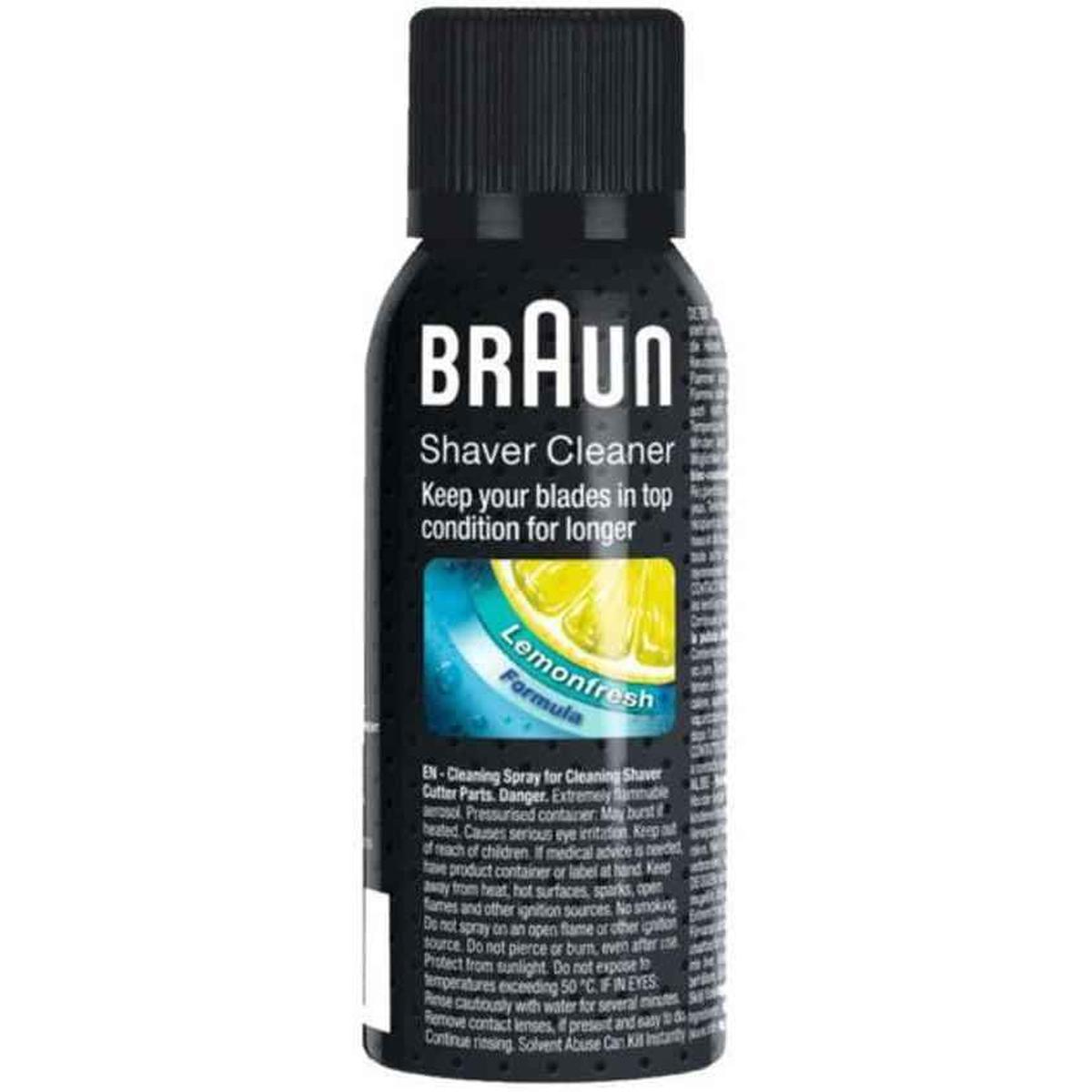 Braun Shaver Cleaner Spray - Lubricating Solution Spray - 100 ml