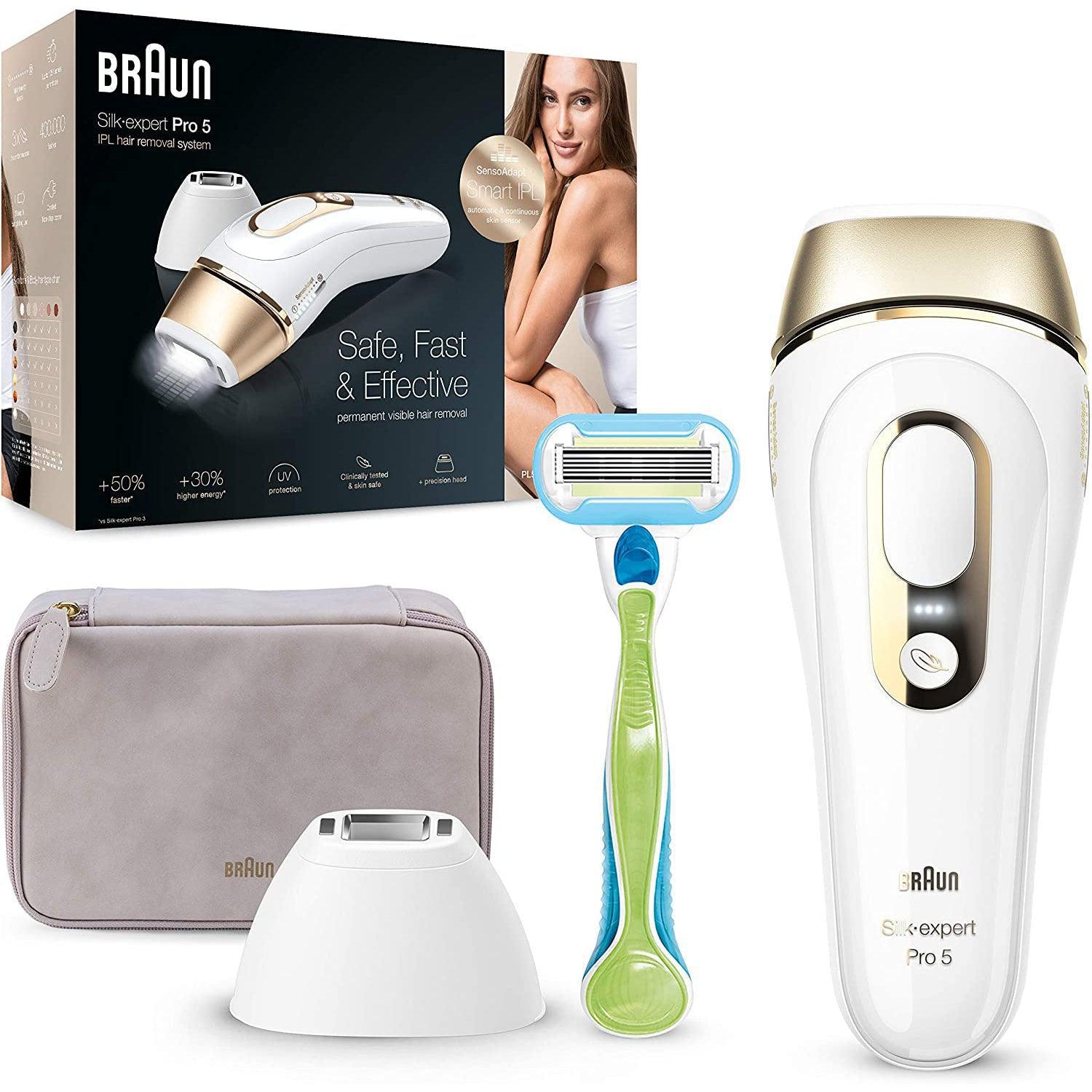 Braun IPL Silk Expert Mini PL1014 Latest Generation IPL for Women,  Permanent Visible Hair Removal with Travel Pouch