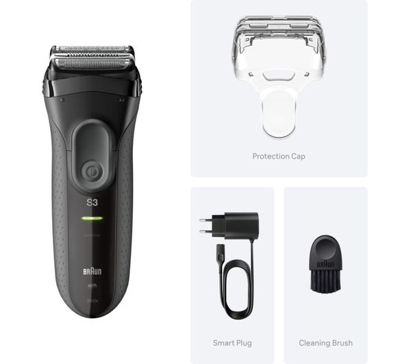 Braun Men's Series 3 ProSkin 3000s Electric Shaver w/ Protection cap - Grey