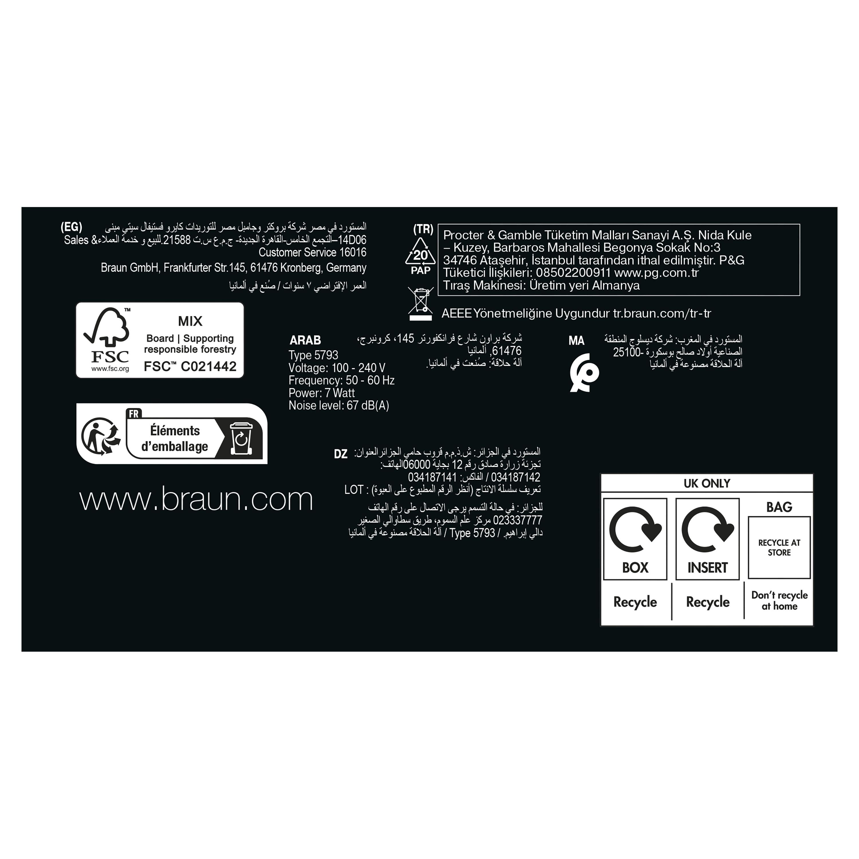 Braun Series 9 PRO+ Electric Shaver, Pro SensoAdapt, Charging Stand, 9610S, Black