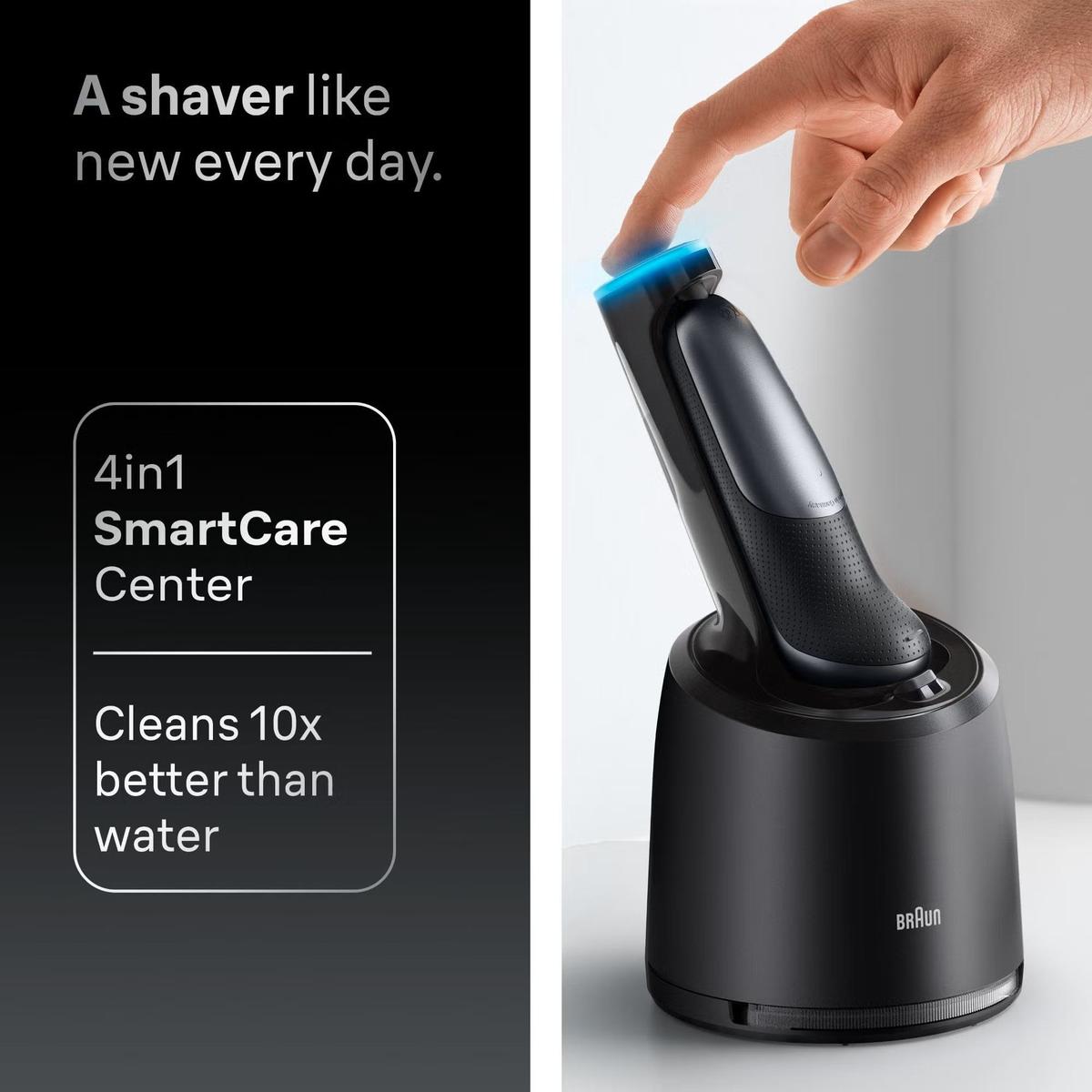 Braun Series 7 72-C7650cc Men's Electric Shaver with Cleaning System & Beard and Body Grooming tools, Gold