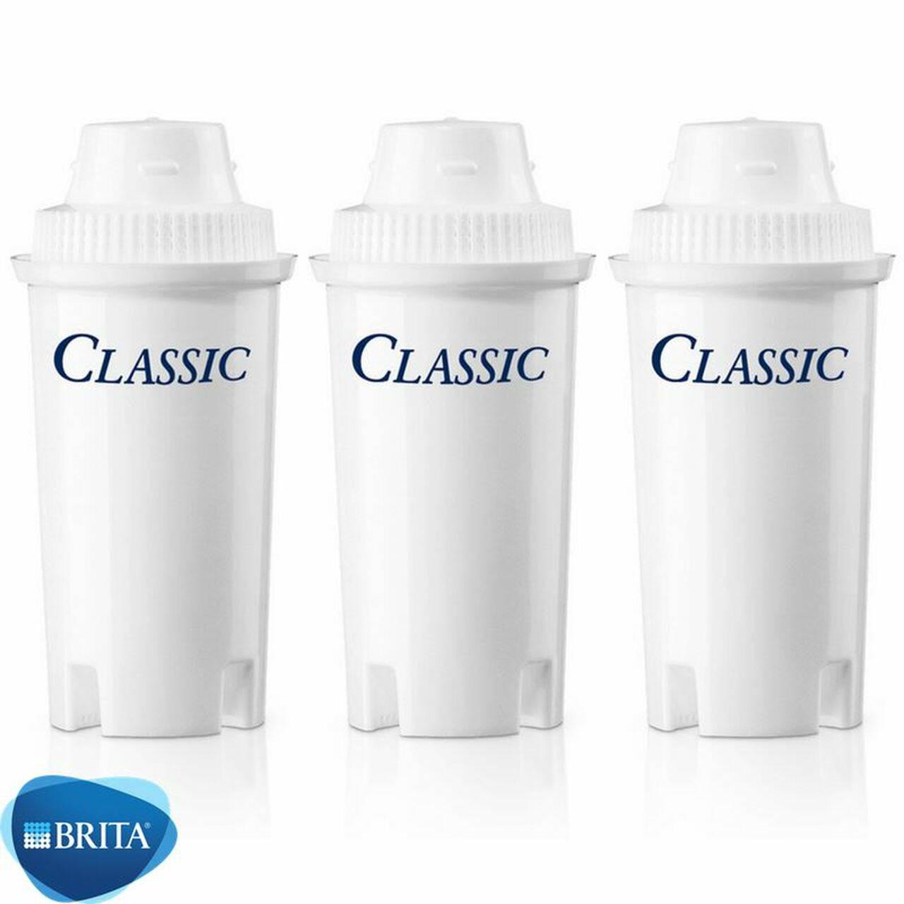 BRITA Classic Water Filter Cartridges - 4-Step Filtration Purifier, Pack of 3