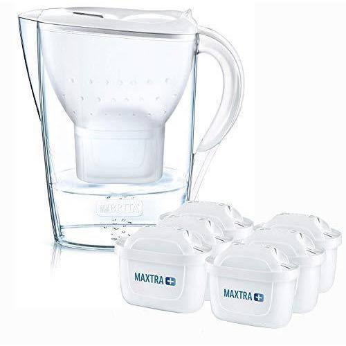 Brita Marella Cool Water Jug with 6 MAXTRA+ Filter Cartridges - White, 2.4L