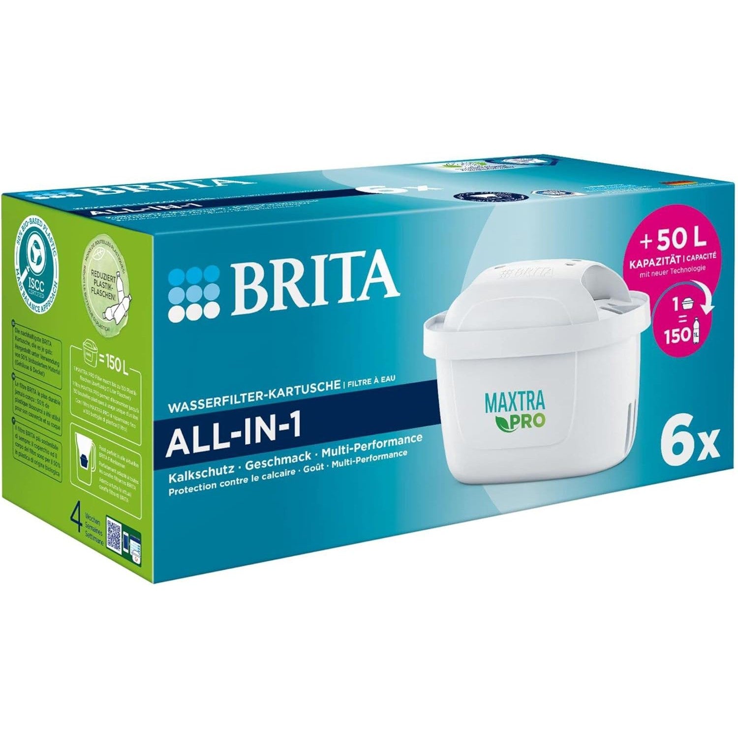 Brita Maxtra Pro All-in-1 Water Filter Cartridge 6 Pack